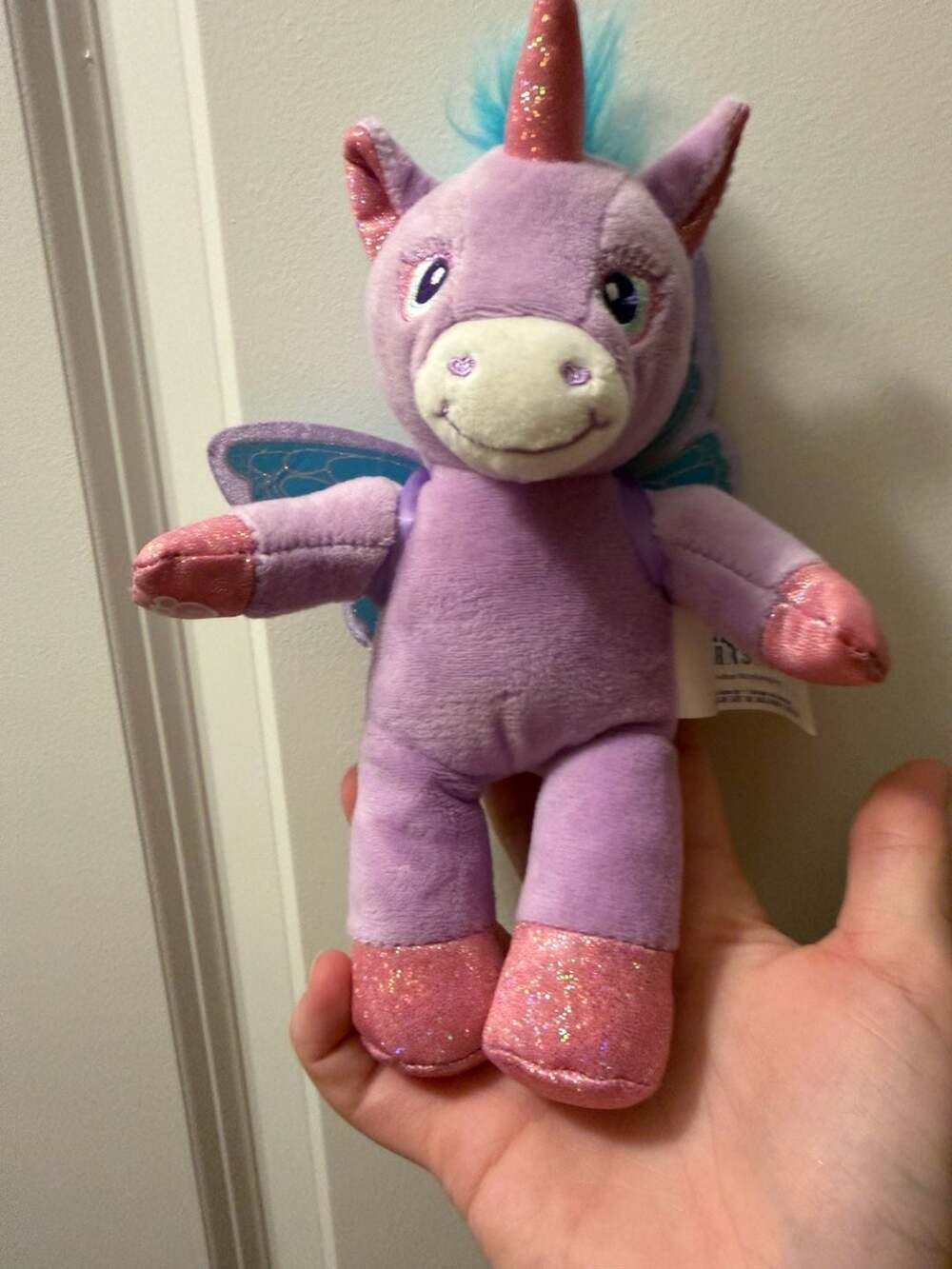Build-A-Bear Workshop Mini Buddy Purple Unicorn Plush with Wings
